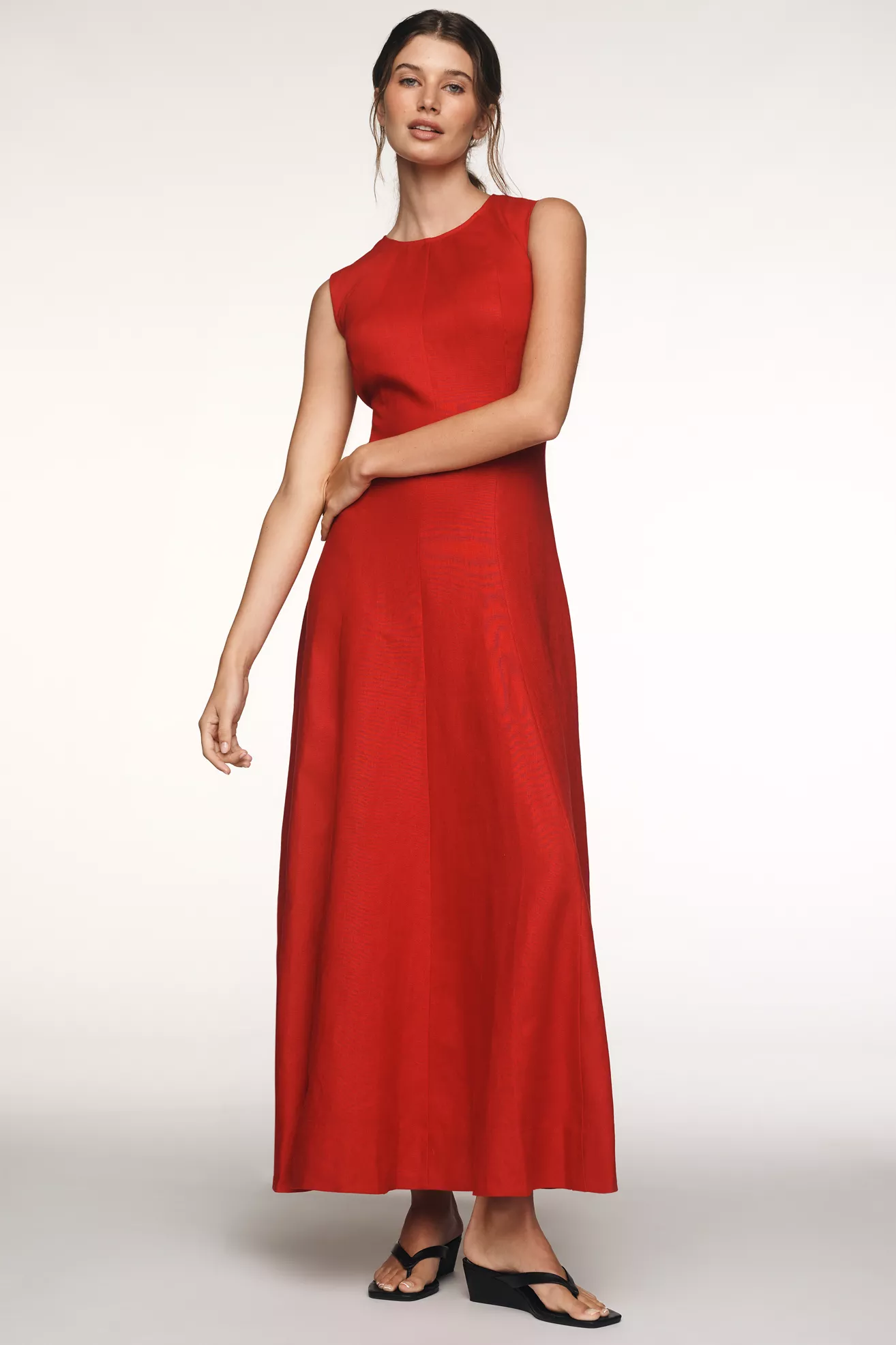 Reformation Cecilia 100% Linen Maxi Dress
