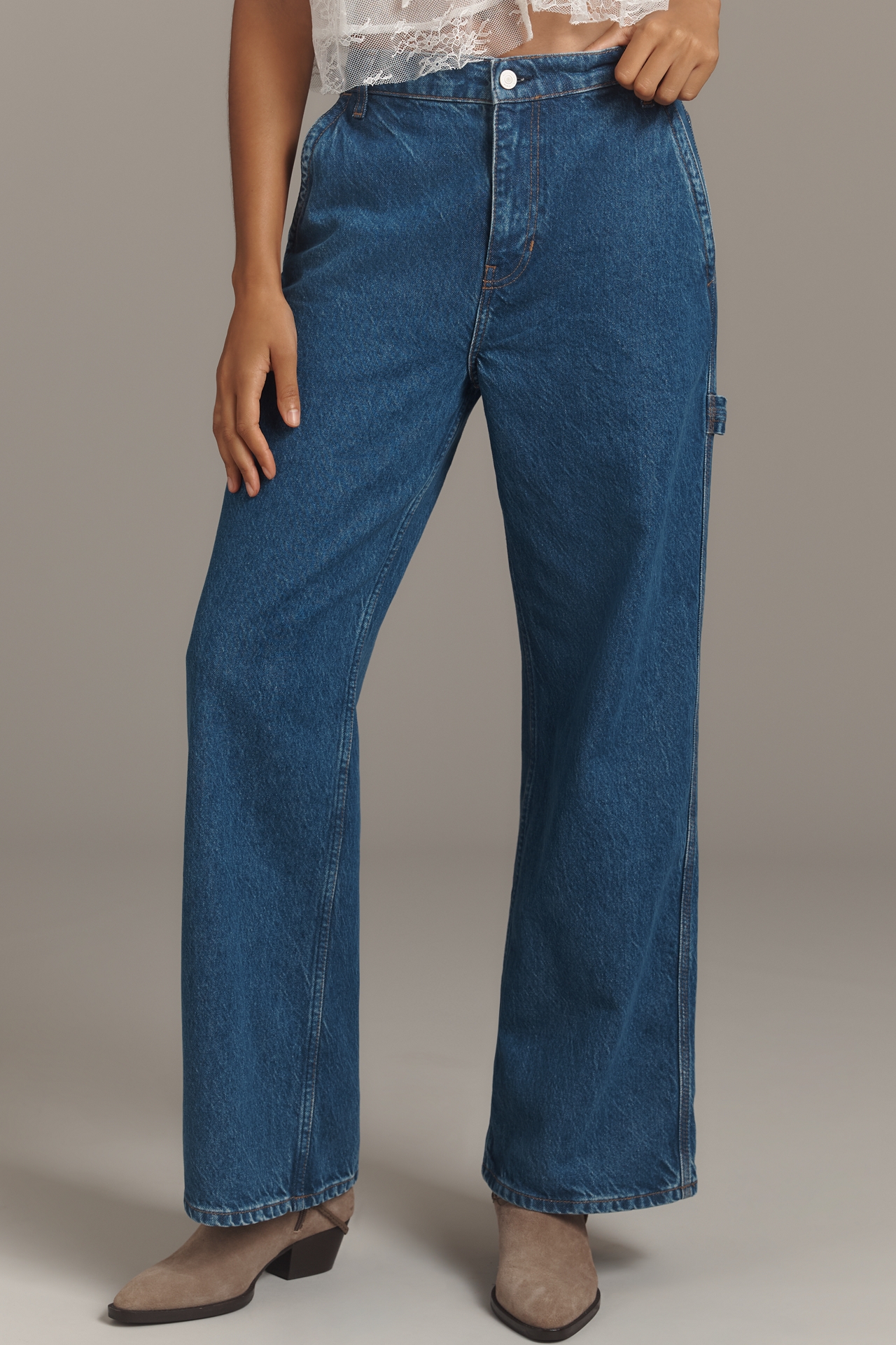 Reformation Diego Mid-Rise Baggy Utility Jeans