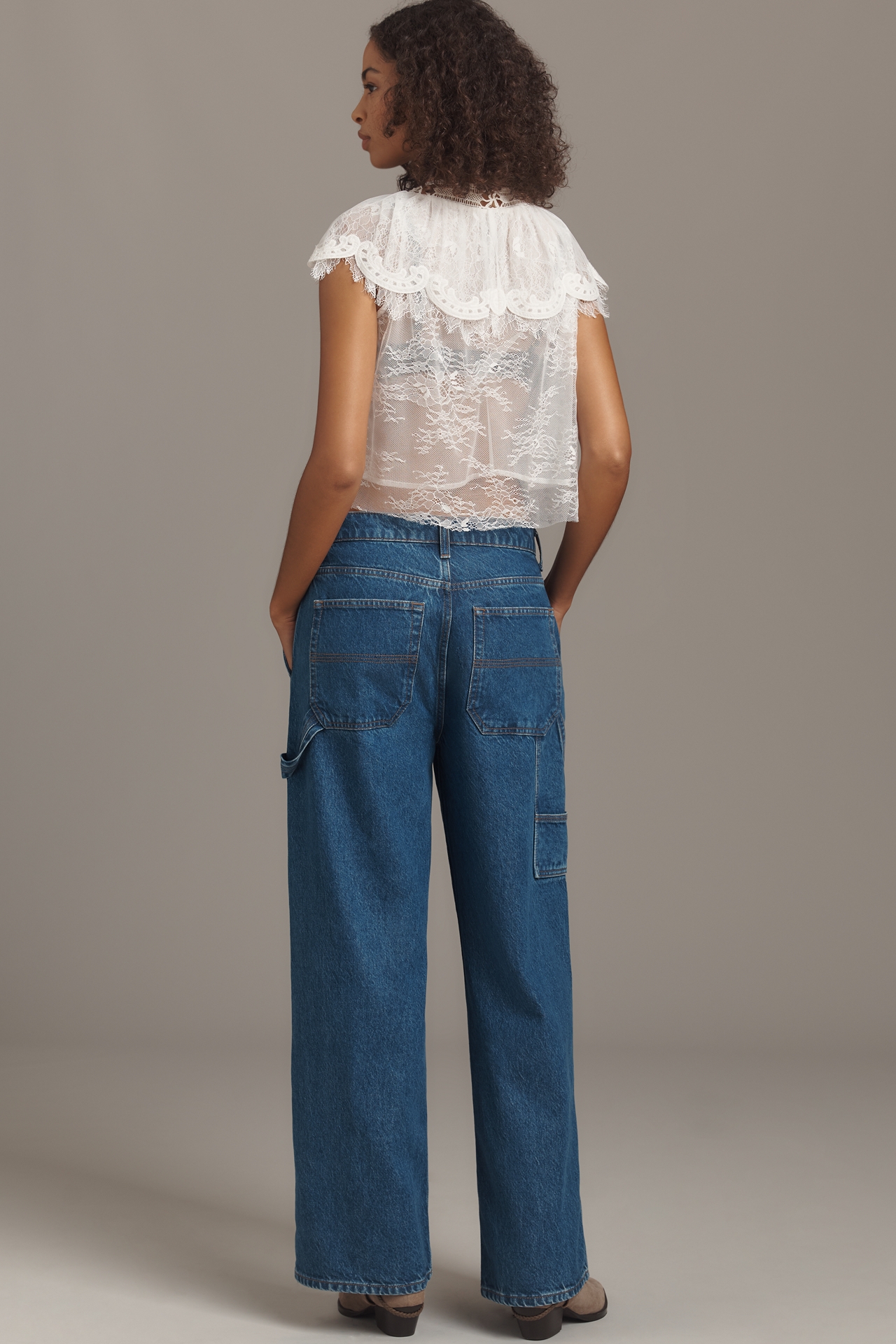 Reformation Diego Mid-Rise Baggy Utility Jeans