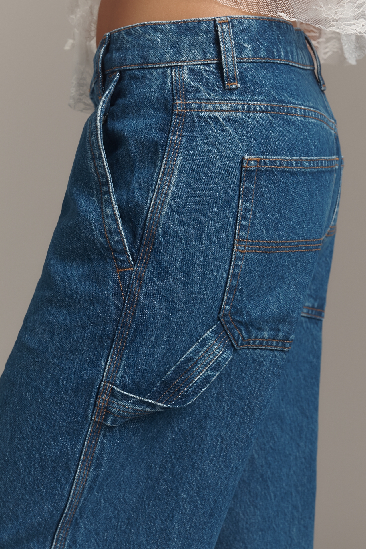Reformation Diego Mid-Rise Baggy Utility Jeans