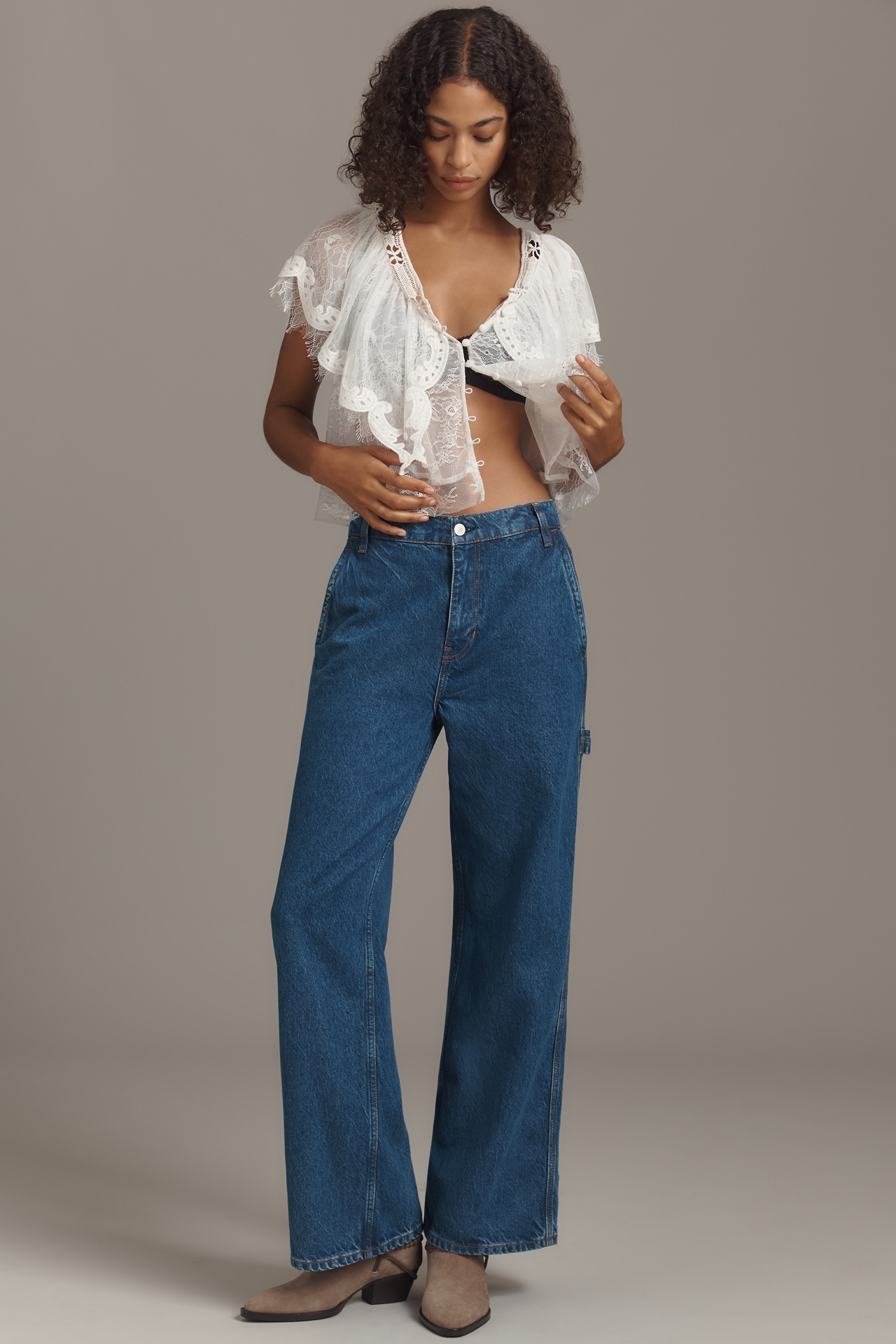Reformation Diego Mid-Rise Baggy Utility Jeans