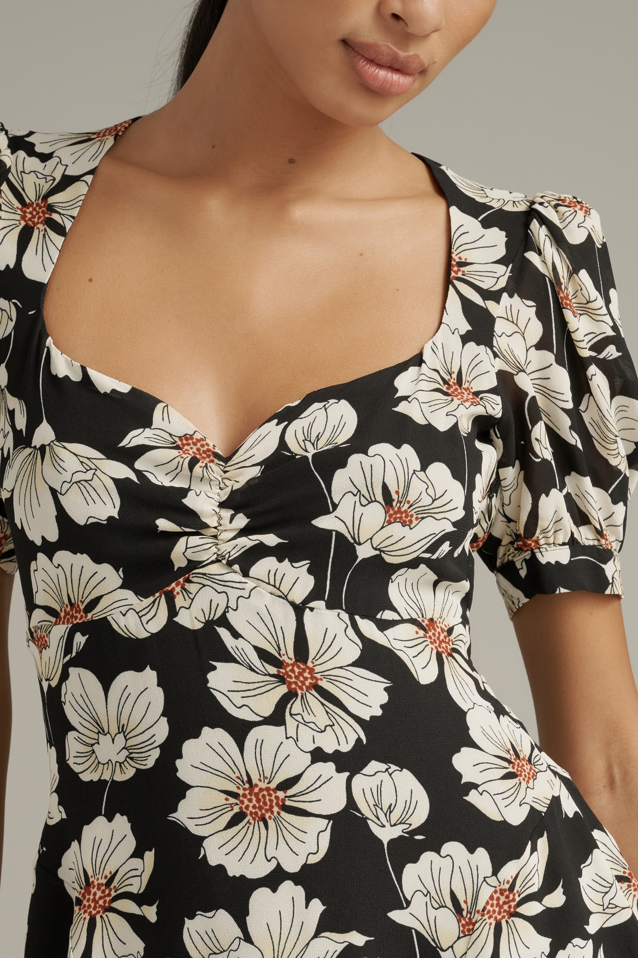 Reformation Rebecca Sweetheart Mini Dress