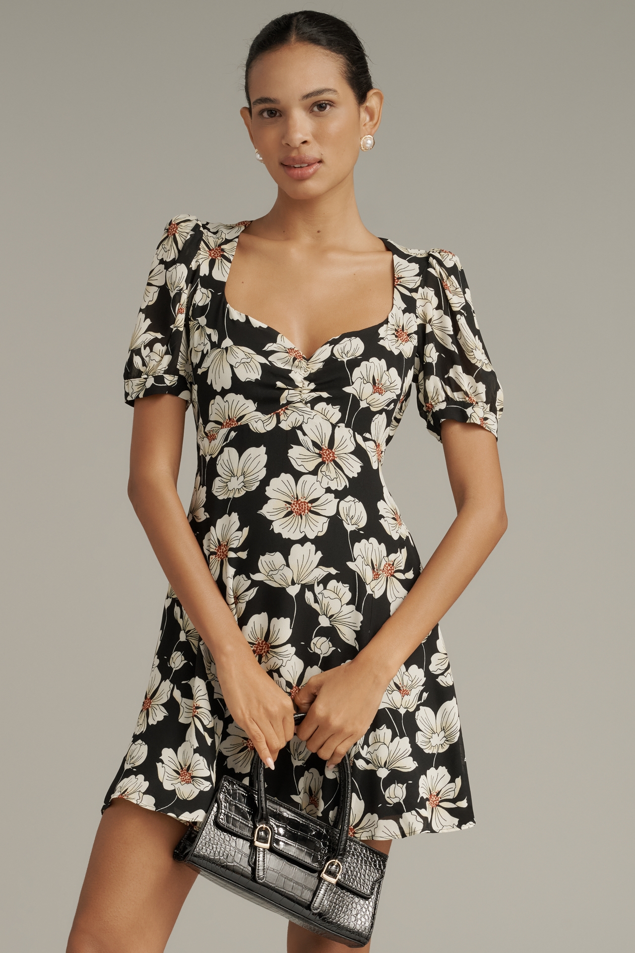 Reformation Rebecca Sweetheart Mini Dress