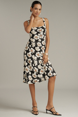 Reformation Iro Midi Dress In Black