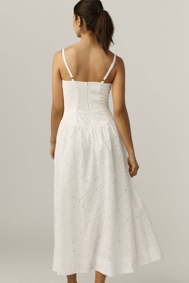 Reformation Katarin Eyelet Midi Dress #3