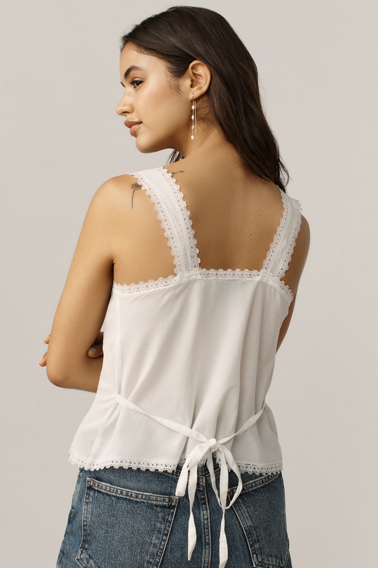 Reformation Lilu Lace Tank Top
