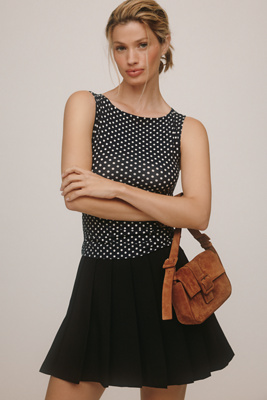 Reformation Dusk Knit Top In Blue