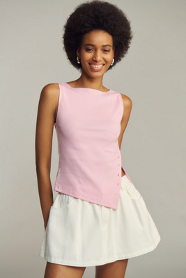 Reformation Hudson Sleeveless Knit Top In Pink