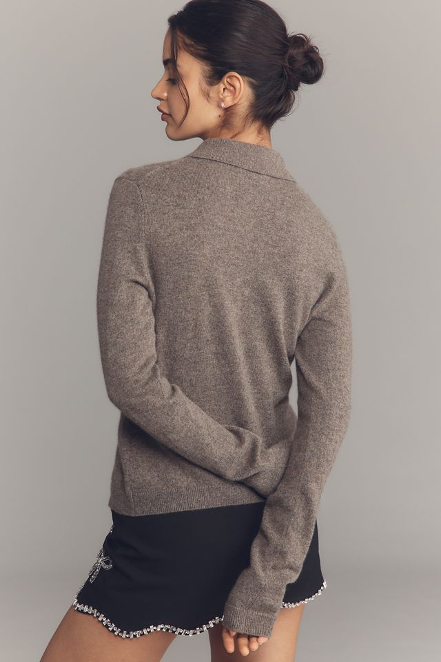 Reformation Florentina Cashmere Collared Cardigan Sweater #2