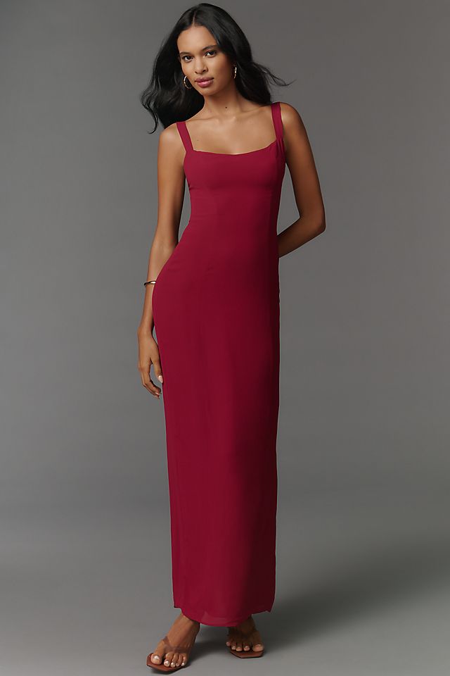 reformation maxi dress Pamela Silk | Pink this sleeveless maxi is made with a nipped Gorgeous, Glamorous Long Summer Dresses?