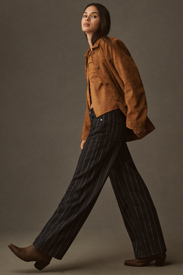 Reformation Cary Low-rise Wide-leg Jeans In Blue