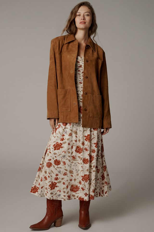 Reformation Veda Lincoln Suede Shirt Jacket #2