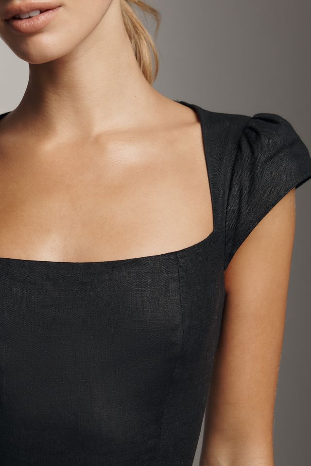Reformation Oaklyn Linen Mini Dress #3