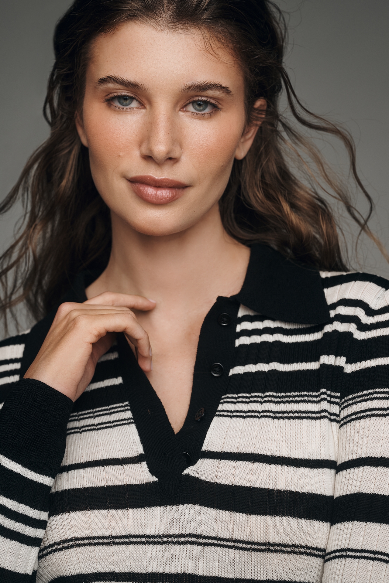 Reformation Hermia Merino Wool Polo Pullover