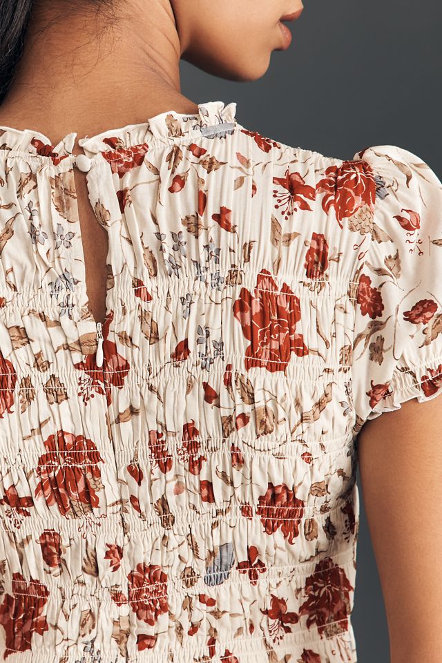 Reformation Kiria Smocked Midi Dress #3