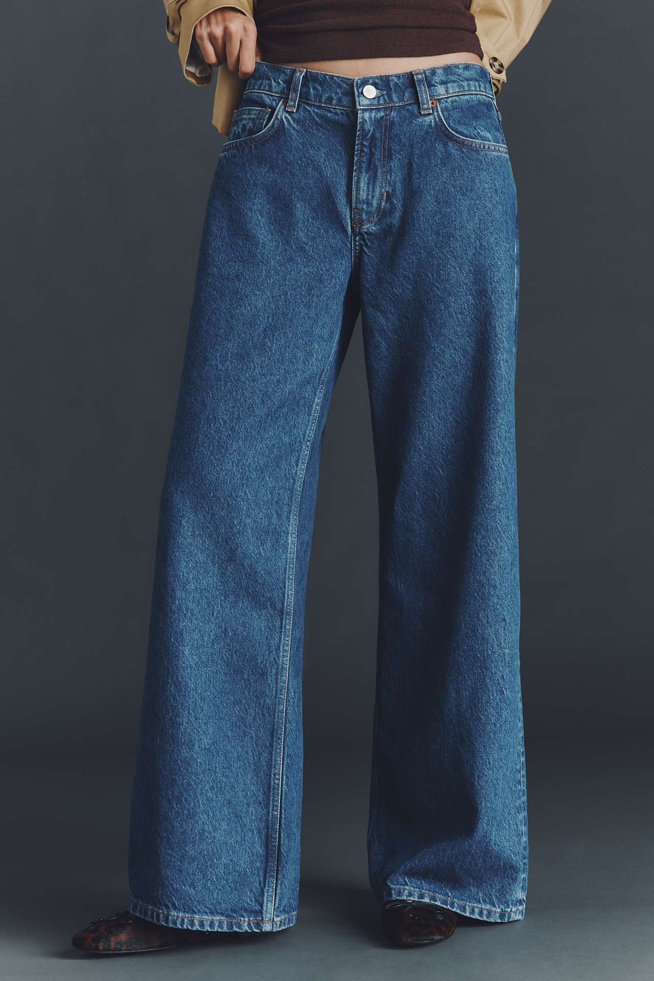 Reformation Cary Low-Rise Wide-Leg Jeans