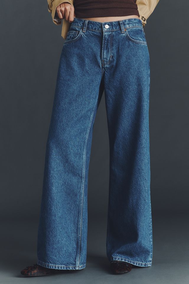 Reformation Cary Low-Rise Wide-Leg Jeans #1