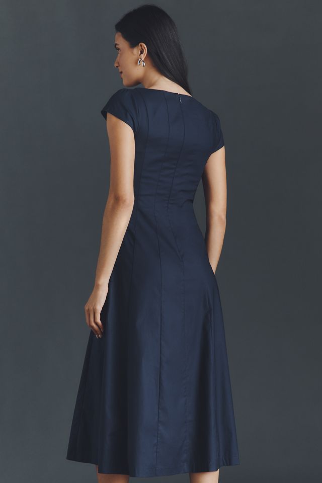 Reformation Harlie Cap-Sleeve A-Line Midi Dress #2