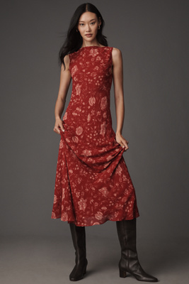 Prescott Boat-Neck Maxi Dress