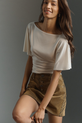 Reformation Avery Knit Top In White