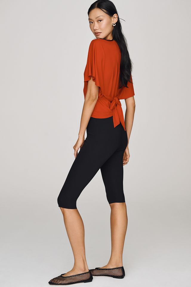 Reformation Avery Knit Flutter Sleeve Top #1