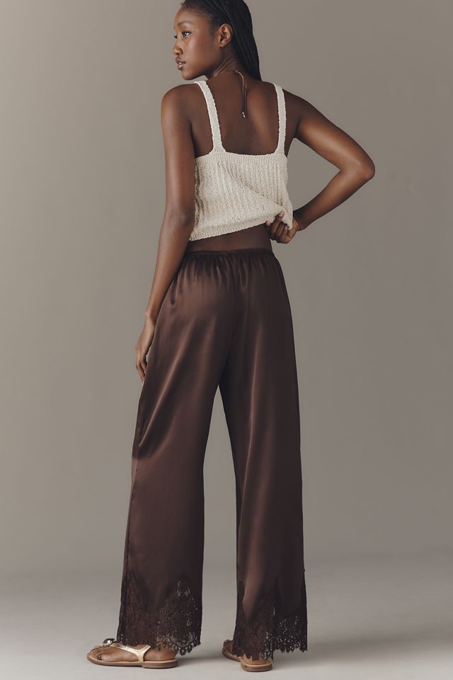 Reformation Carolina Silk Lace Pants #1