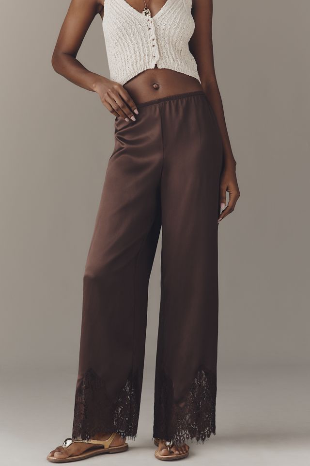 Reformation Carolina Silk Lace Pants #3