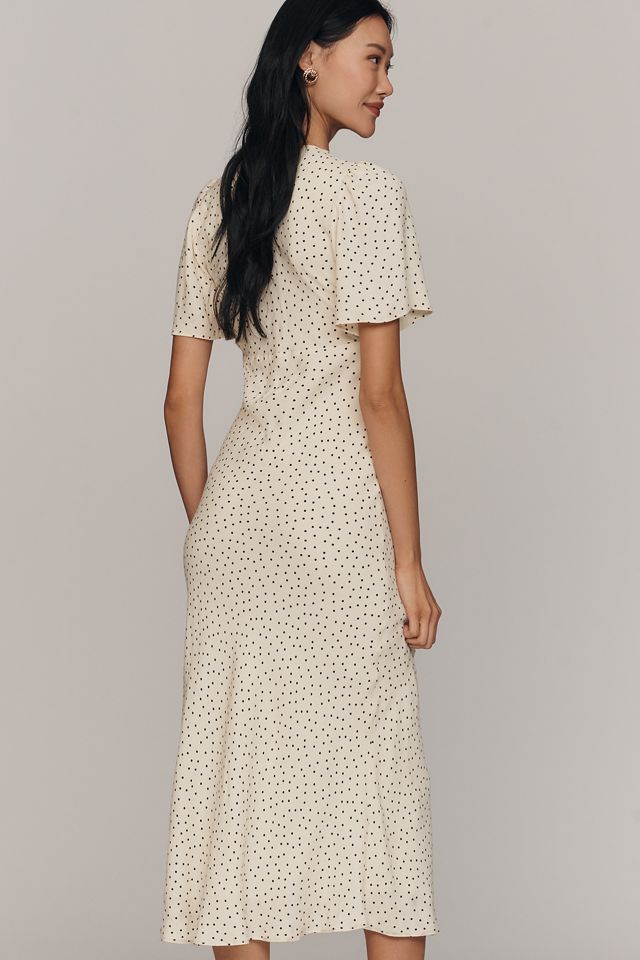 Reformation Tyra Short-Sleeve V-Neck Midi Dress #2