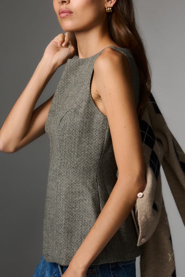 Reformation Nolyn Sleeveless Wool Blend Top #1