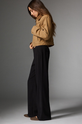 Reformation Vida Low-rise Relaxed Pants In Black