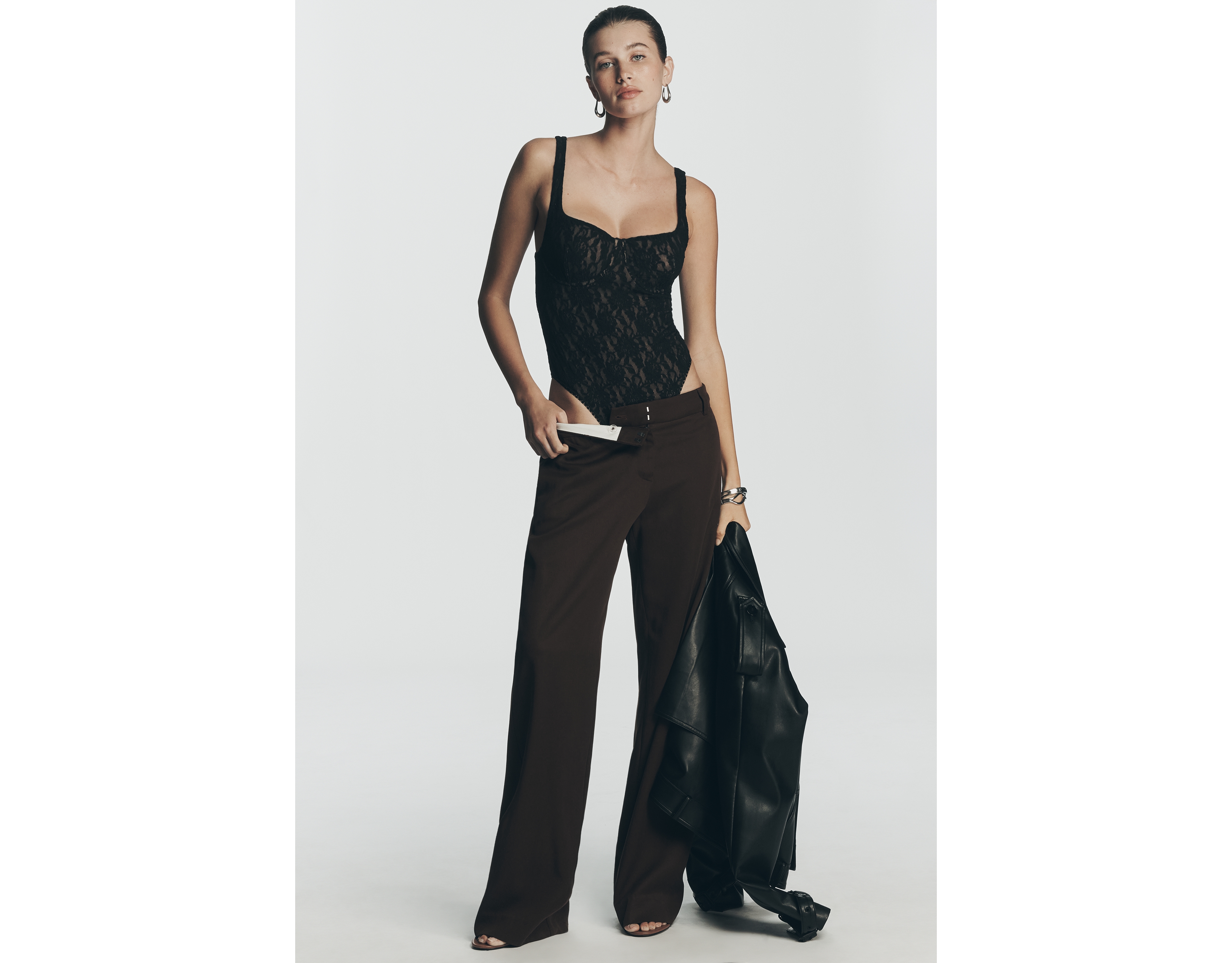 Reformation Gisele Low-Rise Straight-Leg Pants