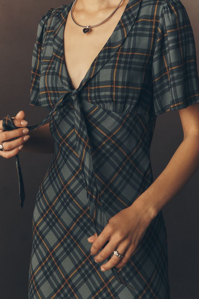 Reformation Tyra Short-Sleeve V-Neck Midi Dress #2