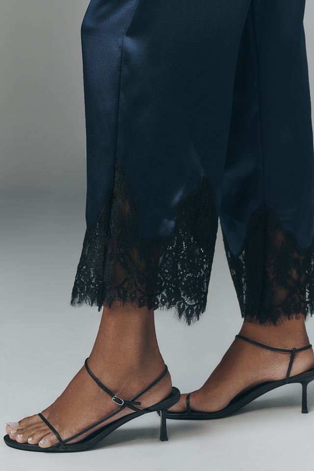 Reformation Carolina Silk Lace Pants #3