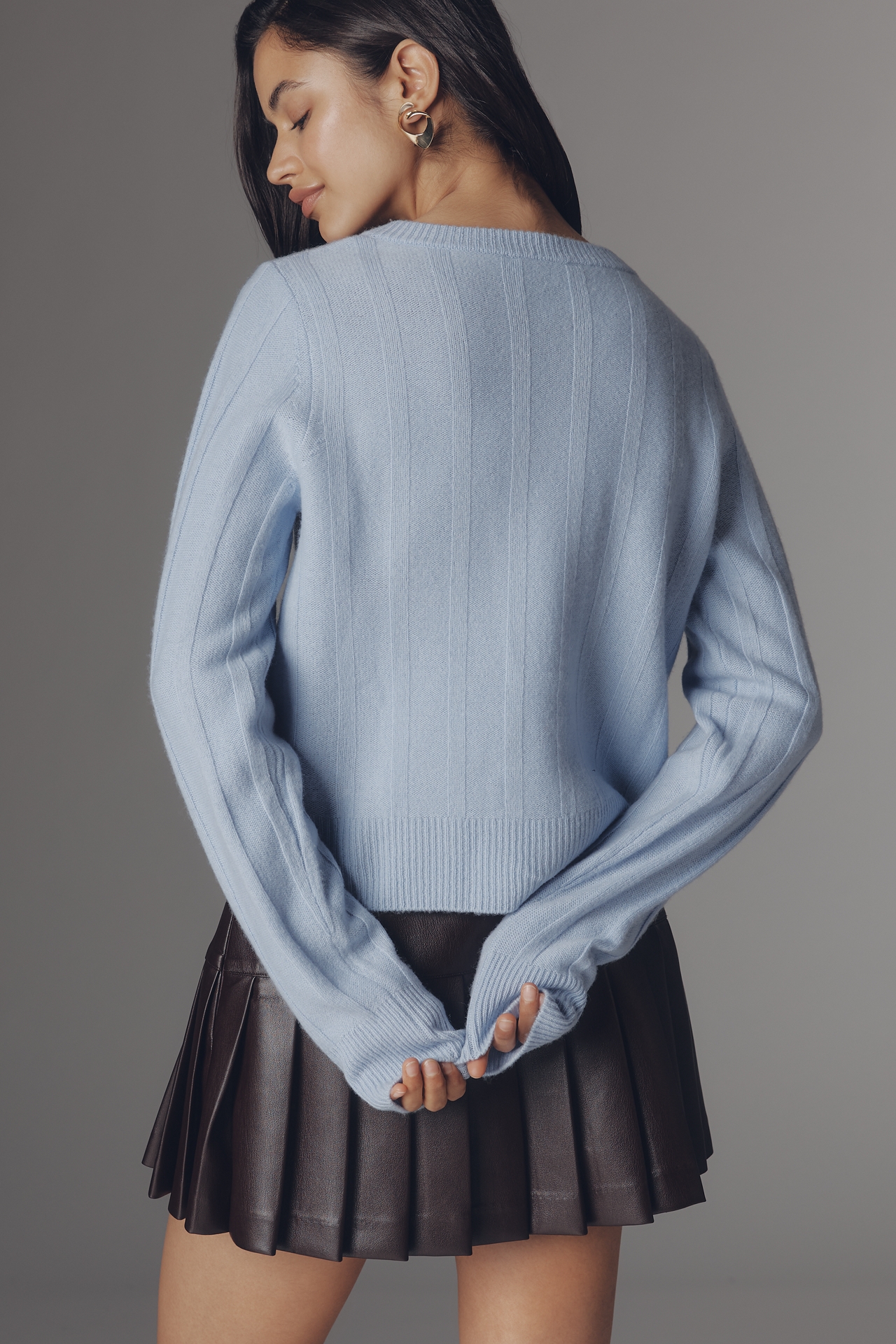 Reformation Hannah Wool Cardigan Sweater