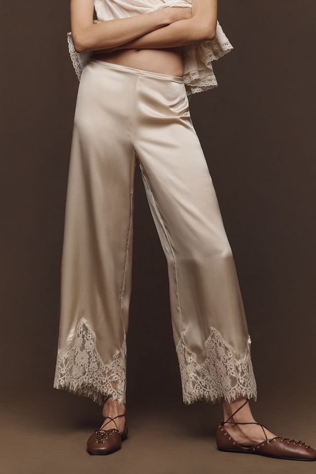 Reformation Carolina Silk Lace Pants #2