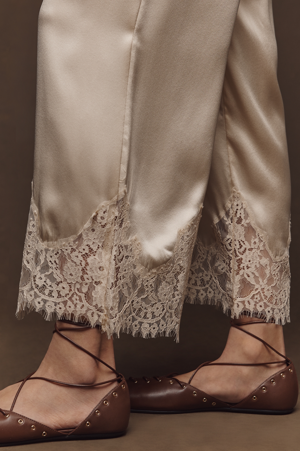 Reformation Carolina Silk Lace Pants