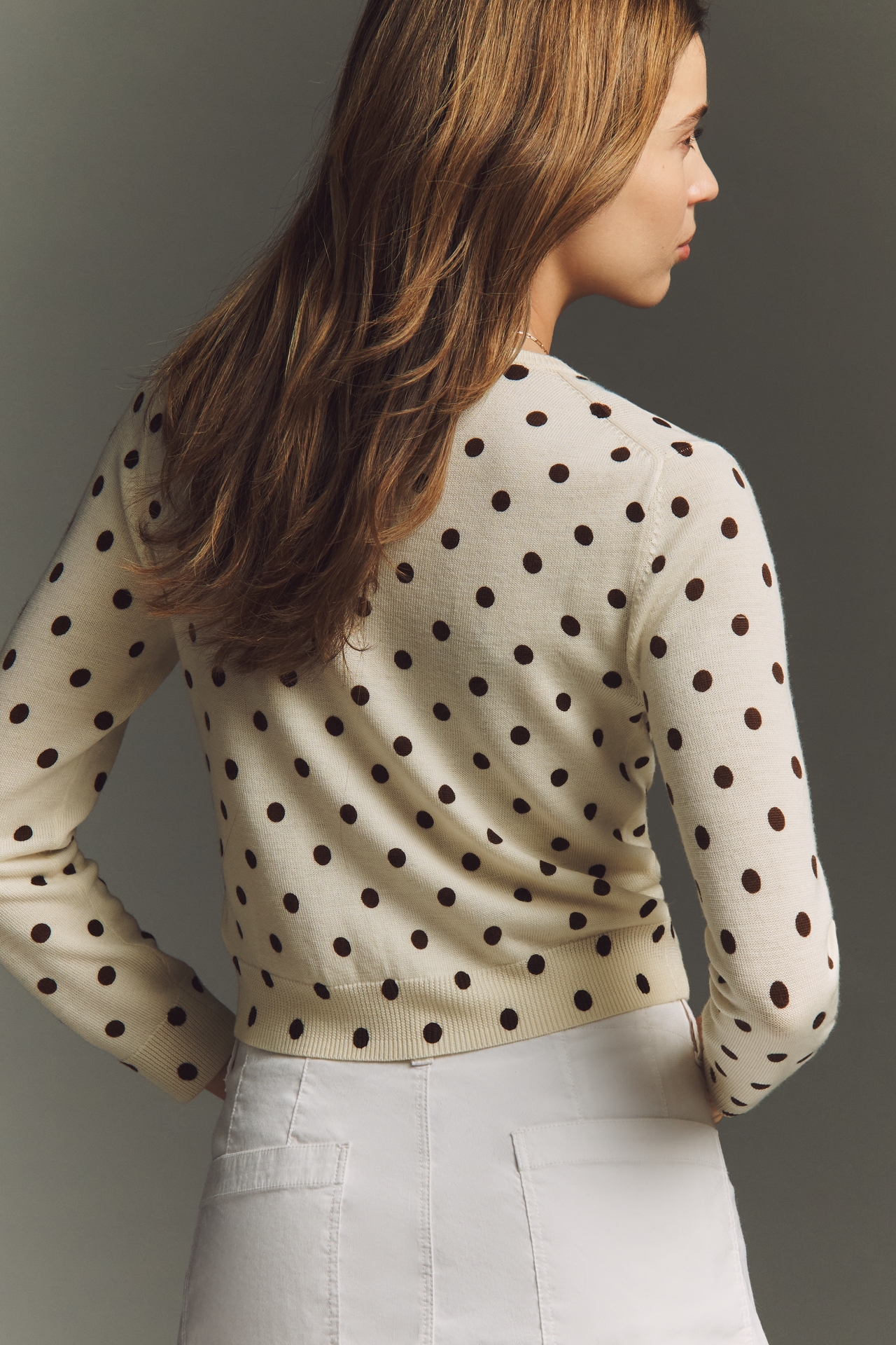 Reformation Bernadette Crop Cardigan Sweater