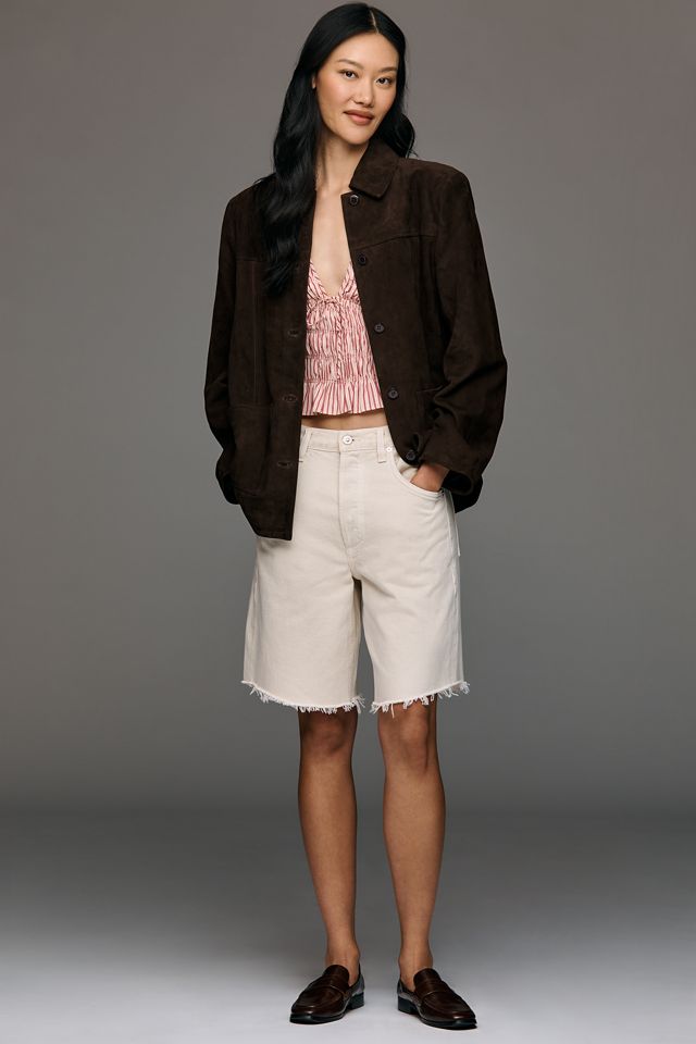 Reformation Veda Lincoln Suede Shirt Jacket #2