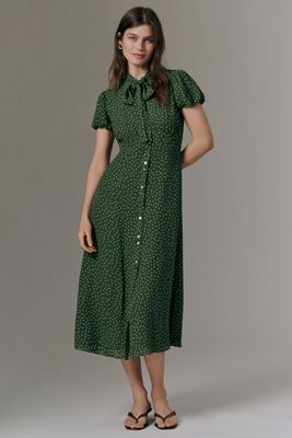 fat face green dress Anthropologie Antoinette Seafoam Green Lace Ruffle Midi Dress – Mustang  Sally Two's Closet main image 0