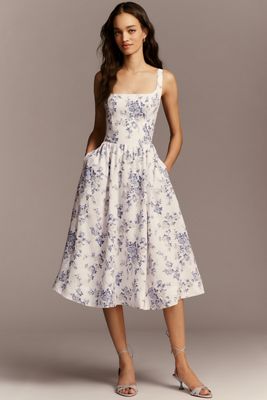 Reformation Janu Linen Midi Dress