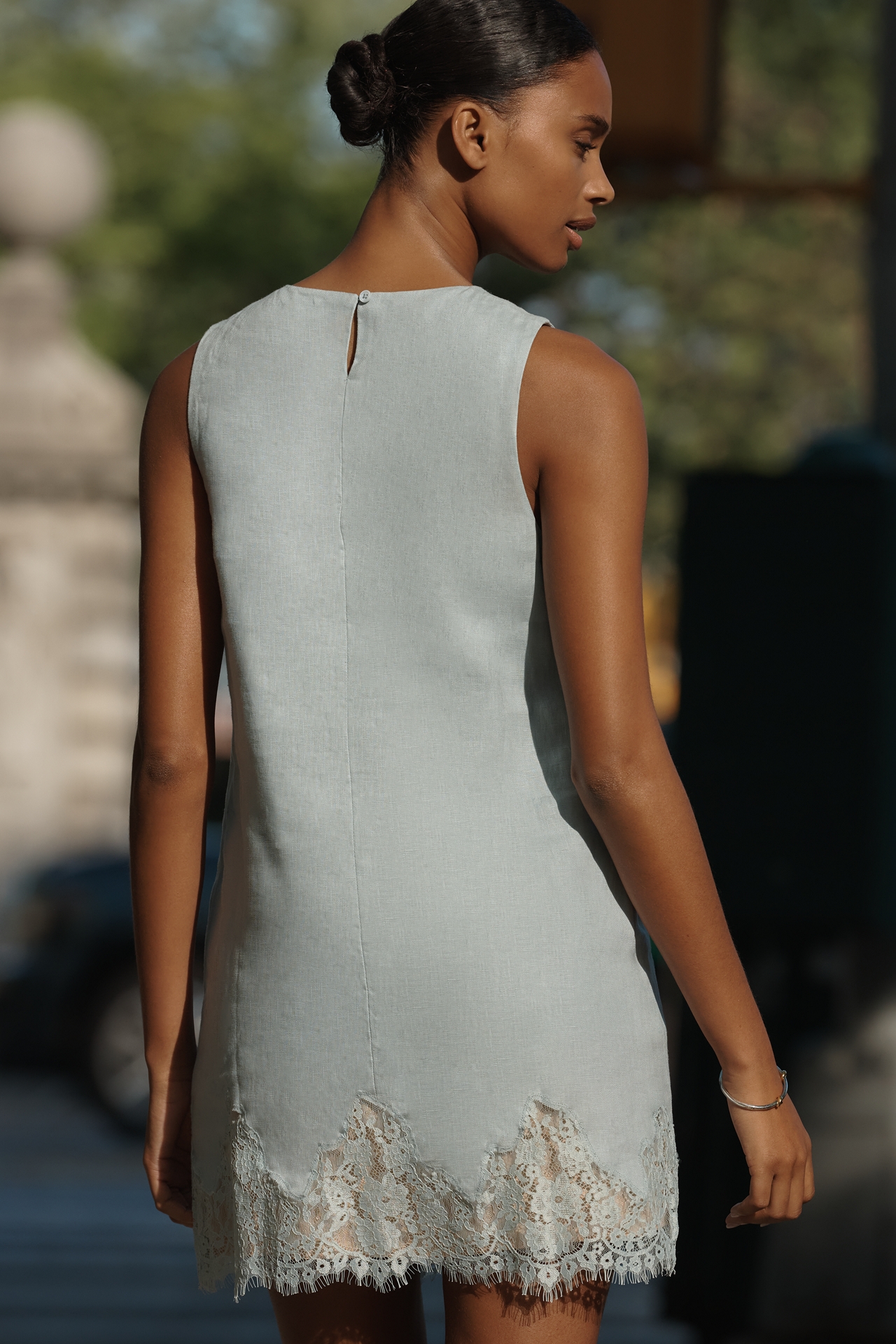 Reformation Jessalyn 100% Linen Shift Dress