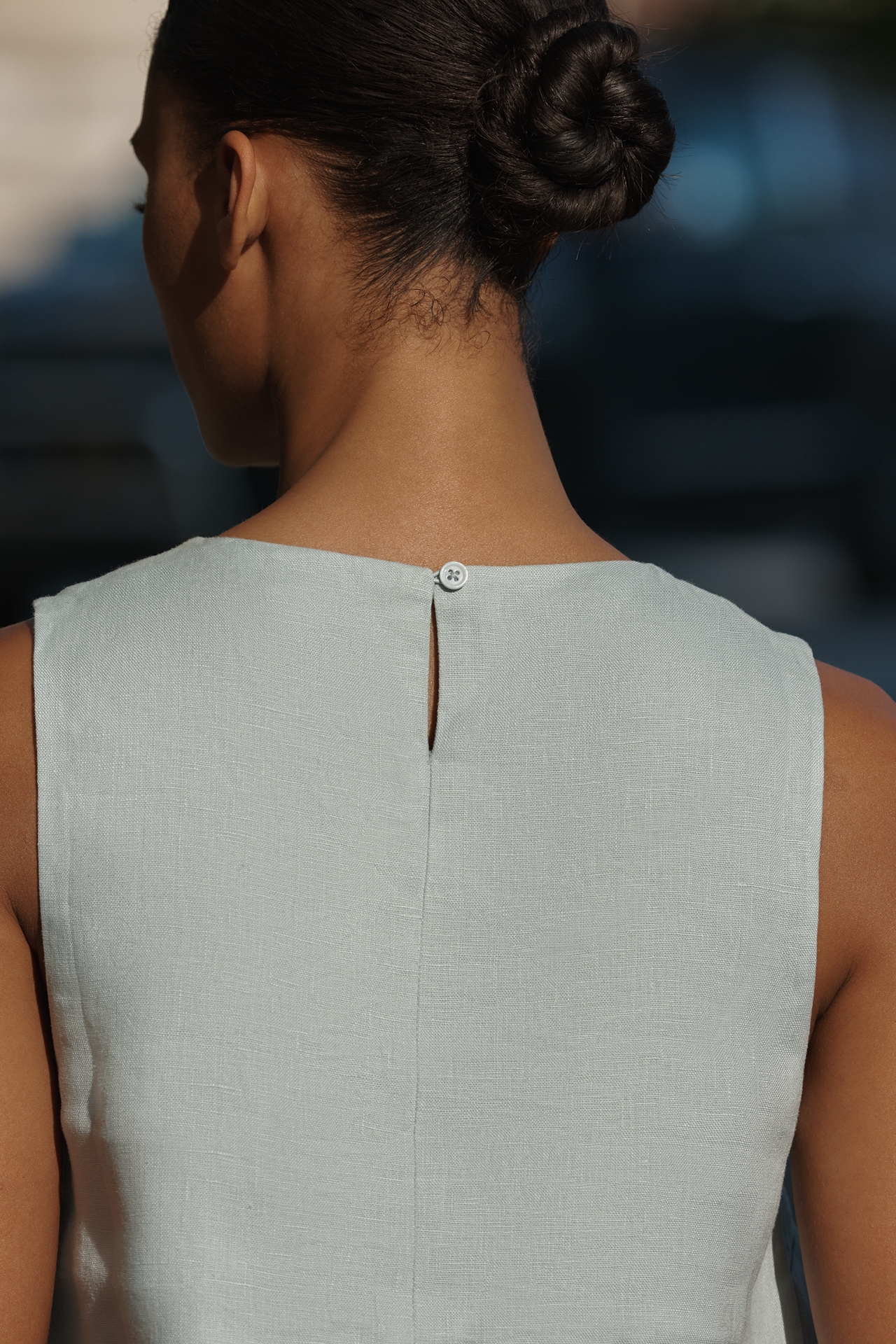 Reformation Jessalyn 100% Linen Shift Dress