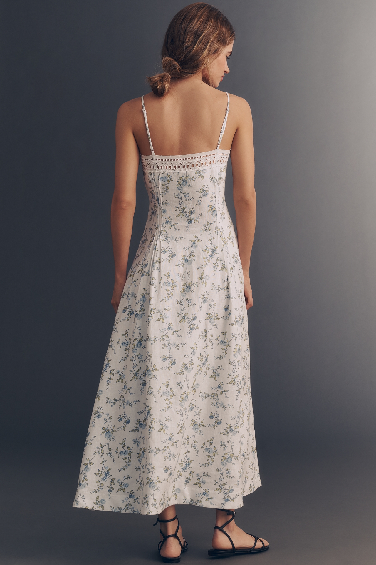 Reformation Pomona Linen Midi Dress