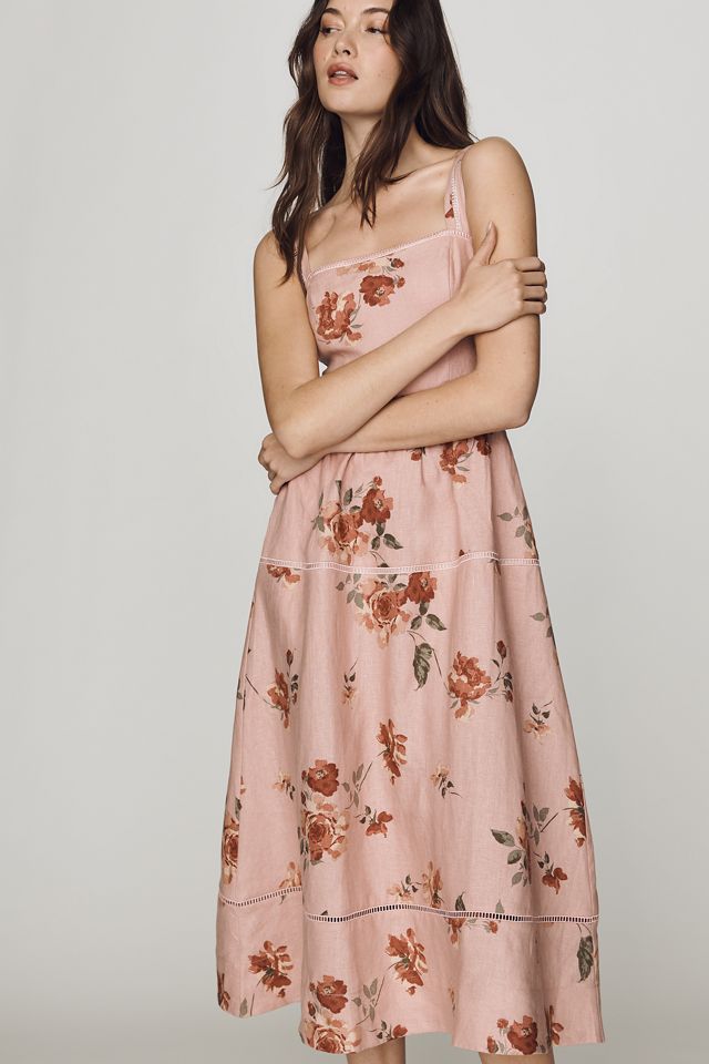 Reformation Everett Linen Midi Dress #1