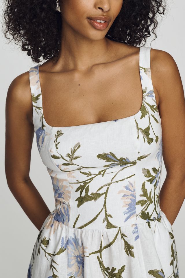 Reformation Janu Linen Mini Dress | Anthropologie