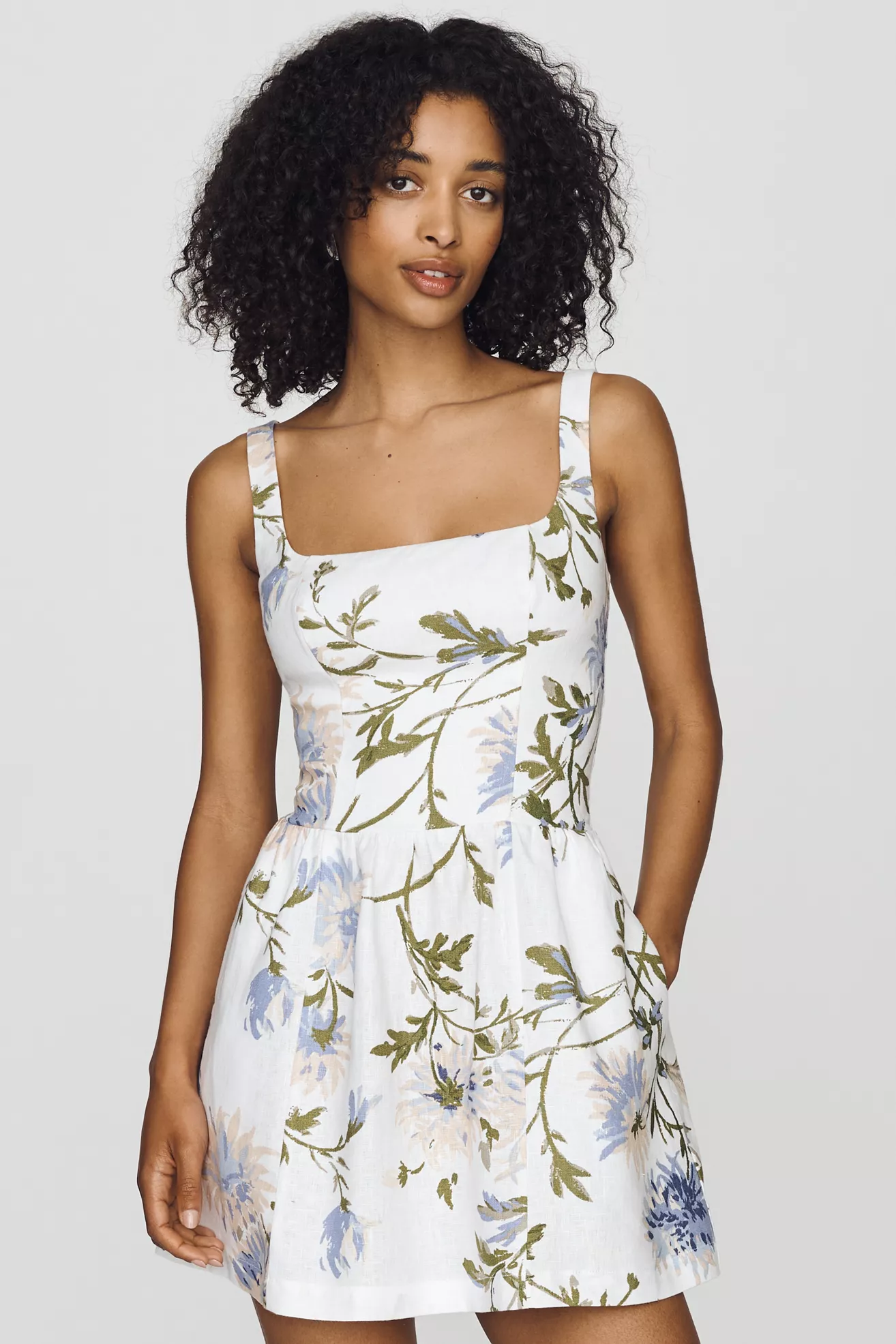 Reformation Janu 100% Linen Mini Dress