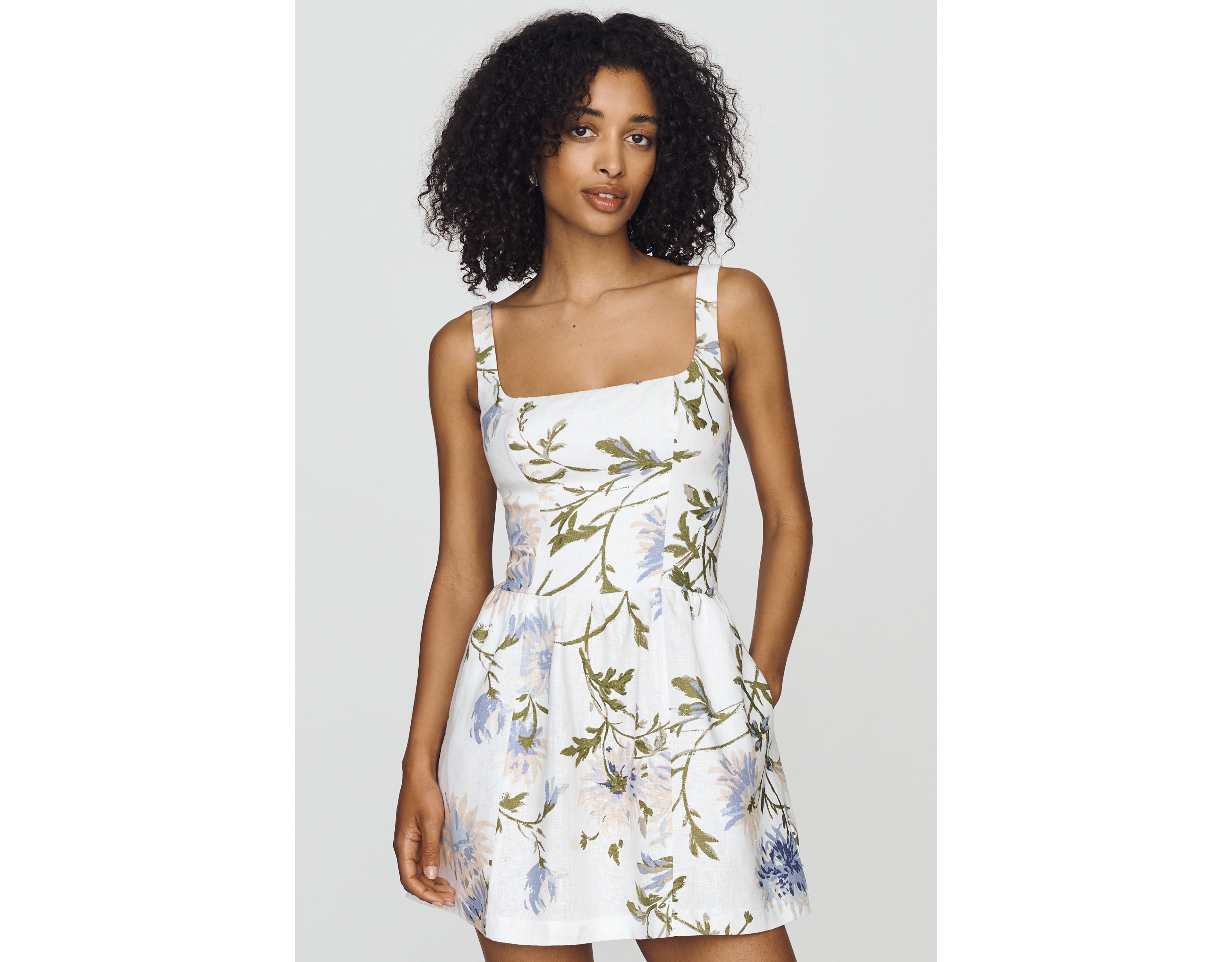 Reformation Janu 100% Linen Mini Dress