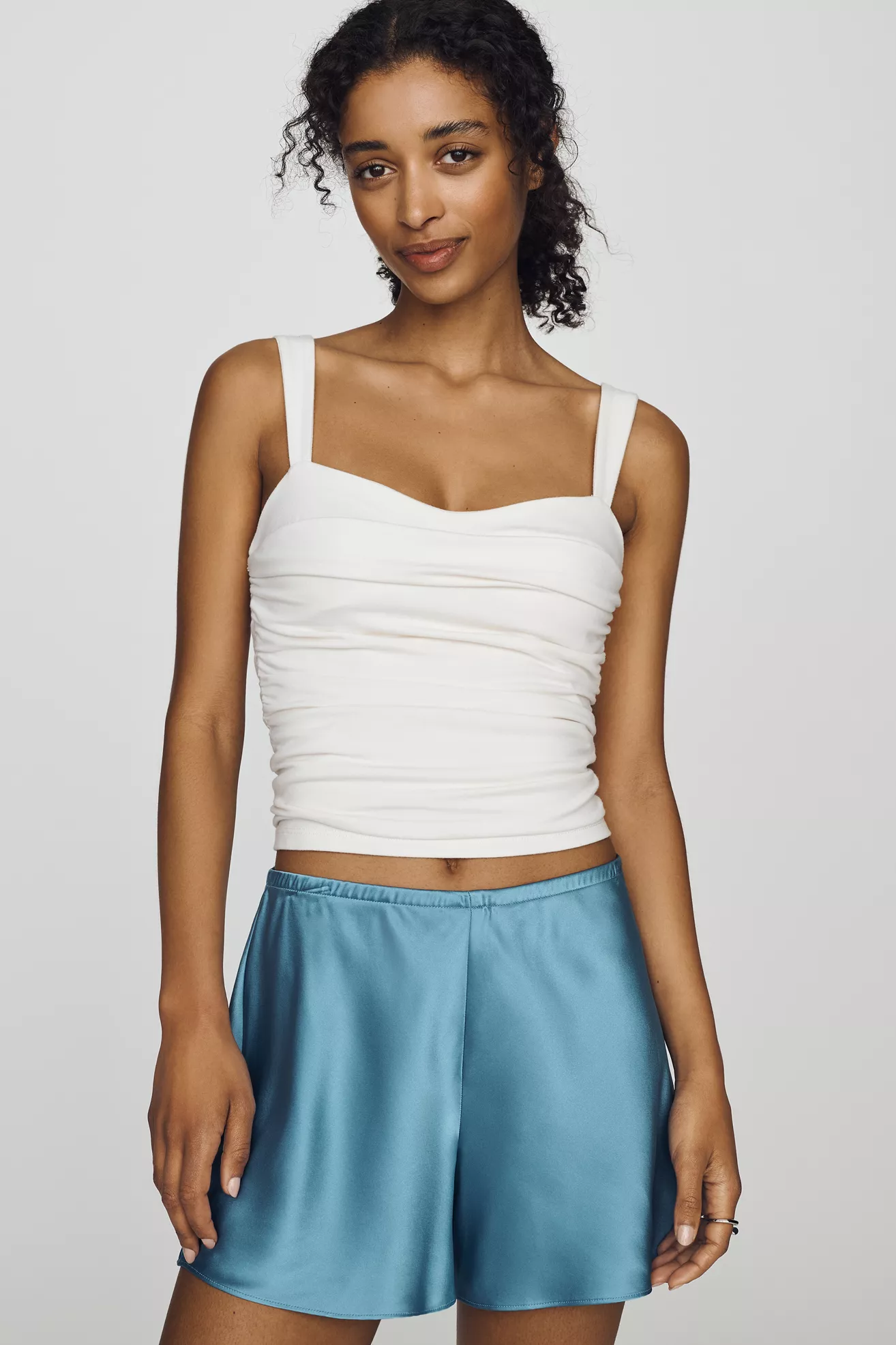 Reformation Gale Silk Shorts