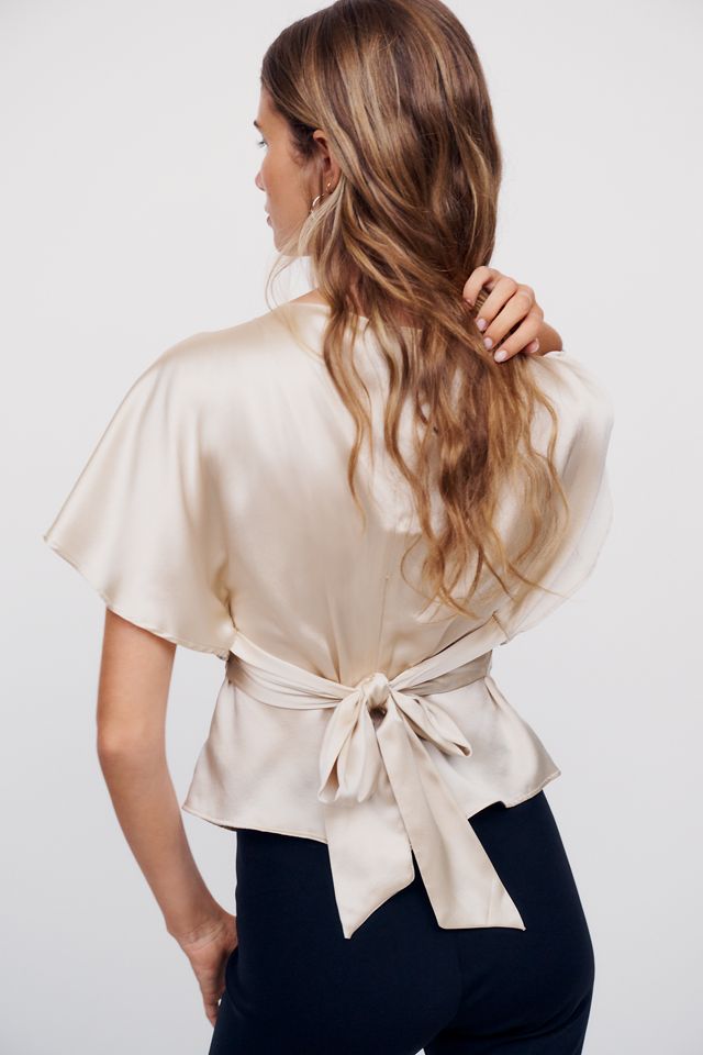 Reformation Avery 100% Silk Top #1