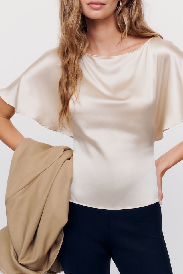 Reformation Avery 100% Silk Top #3